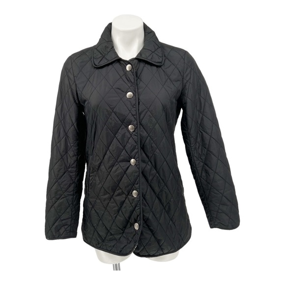 Coach Women's XS Black Snap Front Quilted Hack Jacket - Picture 2 of 12